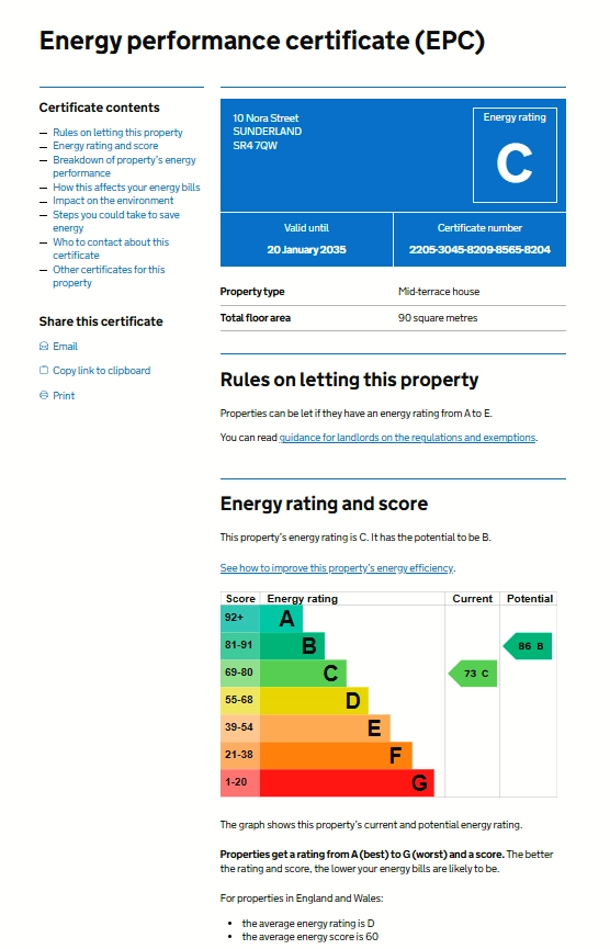 EPC Rating